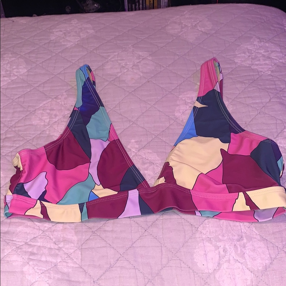 SHEIN Multicolor Bikini Top